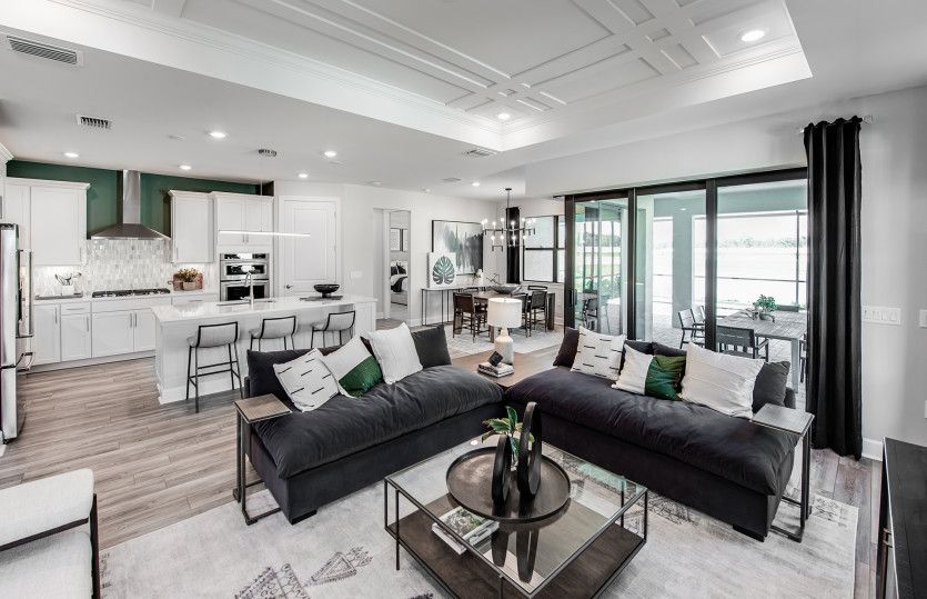 Gathering room with easy access to outdoor living