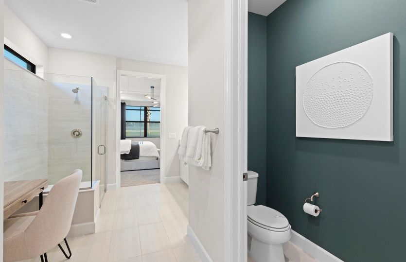 Owner's bathroom with walk-in shower