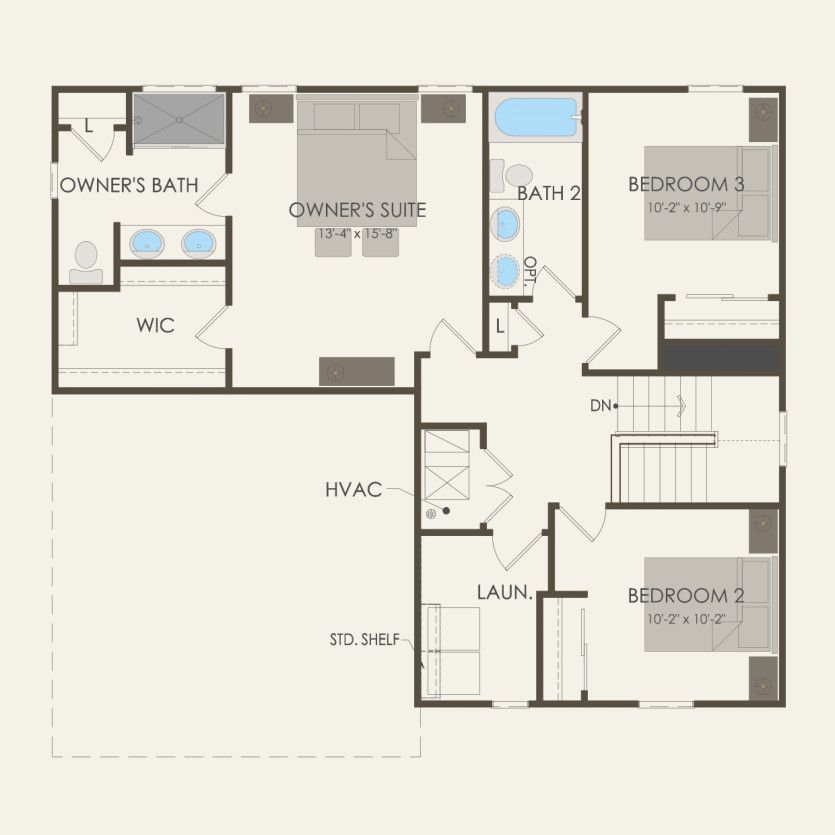 Second Floor 3 br / 2.5 ba