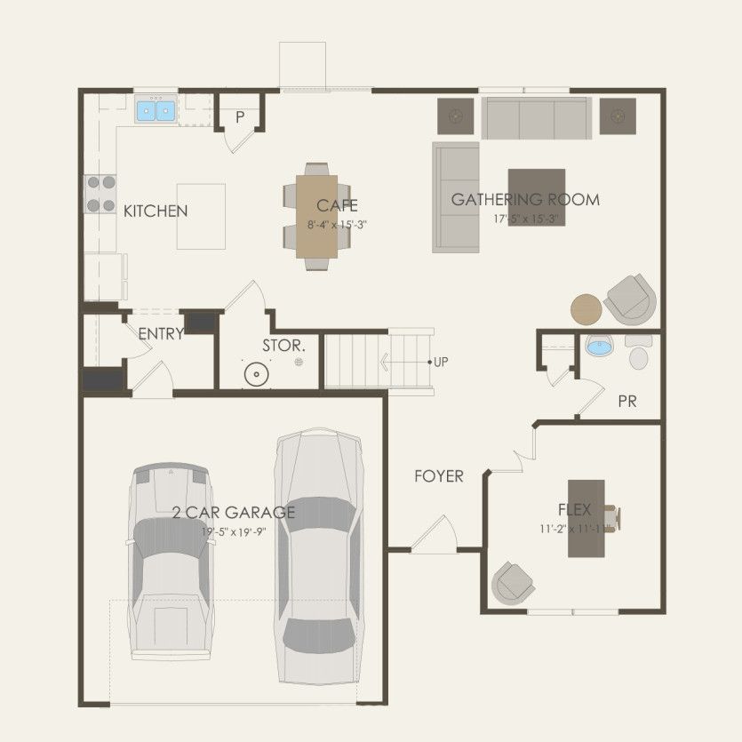 First Floor 4 br / 2.5 ba
