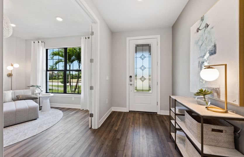 Bright and open foyer