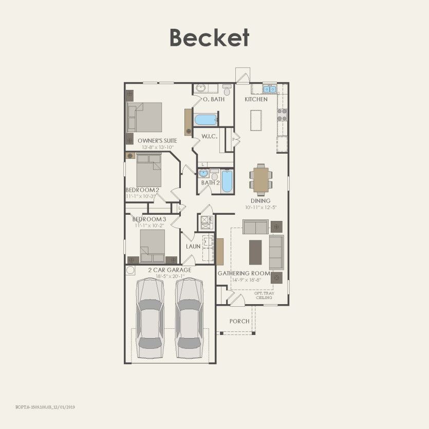 First Floor 3 br / 2 ba