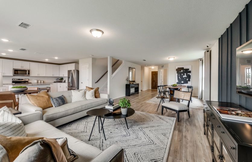 Open concept throughout main living areas