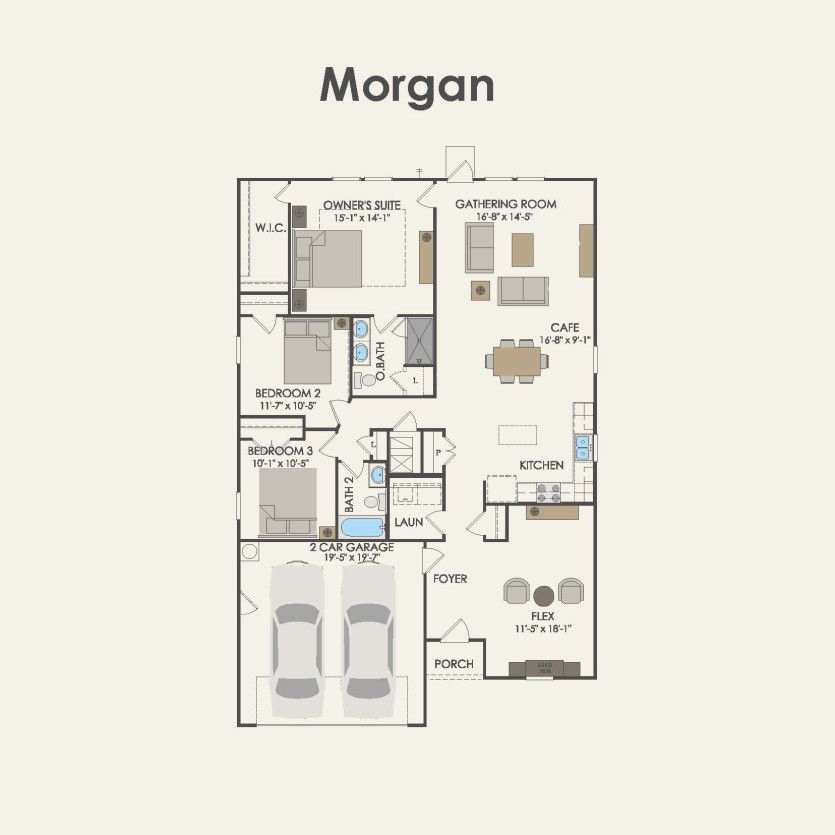 First Floor 3 br / 2 ba