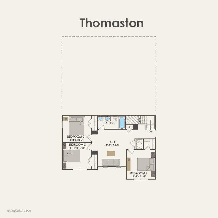 Second Floor 4 br / 2.5 ba