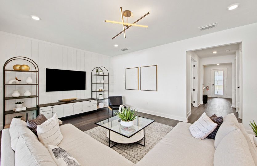 Gathering room with ample room to entertain