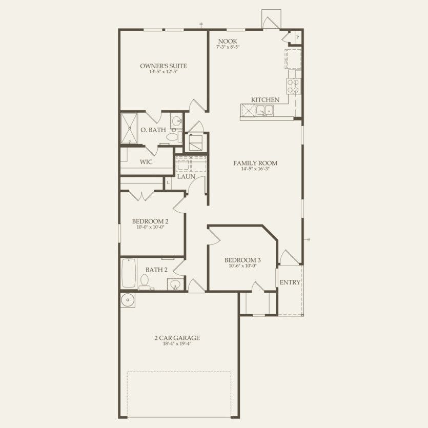 First Floor 3 br / 2 ba