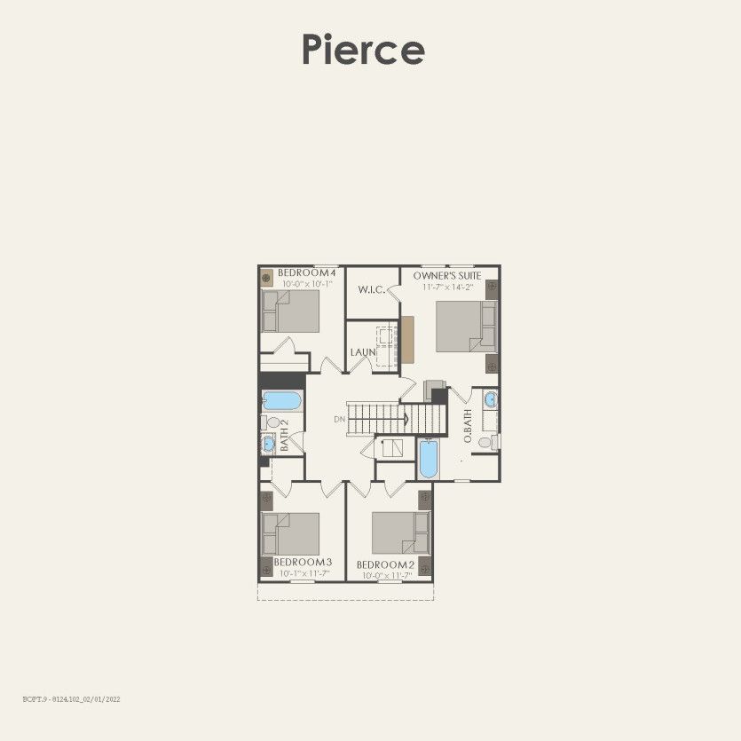 Second Floor 4 br / 2.5 ba