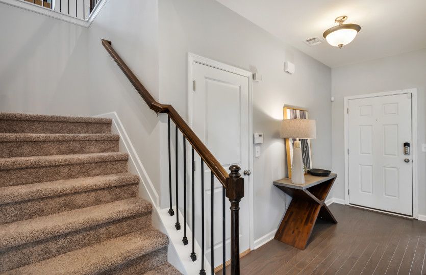 Foyer with Functional Storage Closets
