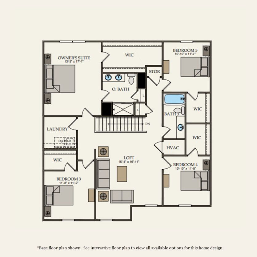 Second Floor 5 br / 3 ba