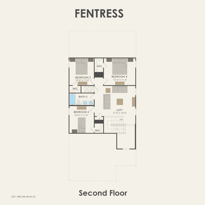 Second Floor 4 br / 2.5 ba