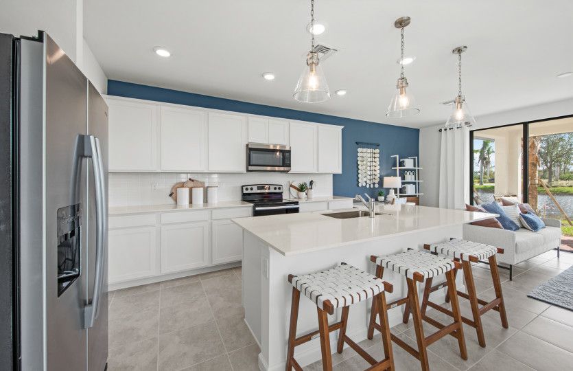 Spacious kitchen with ample storage