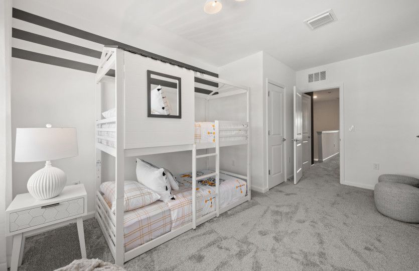Third bedroom with bunk beds