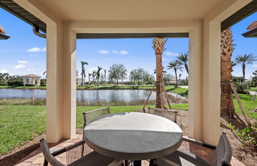 Lanai with water view
