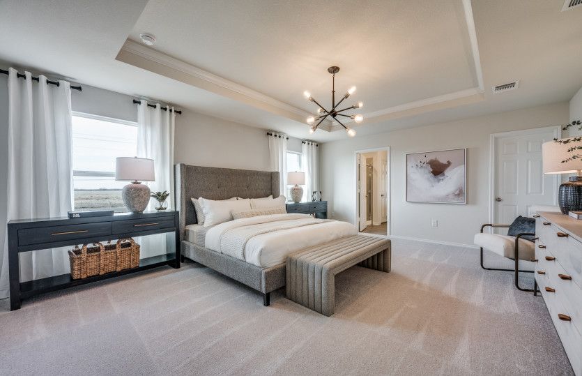 Spacious owner's suite*model representation