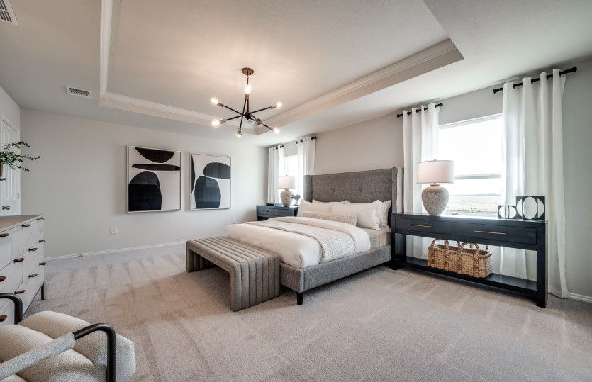 Spacious owner's suite*model representation