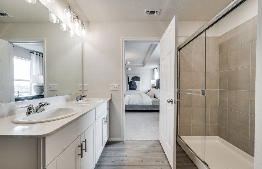 Owner's bath with large shower*model representation