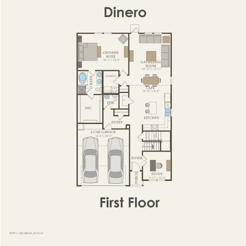 First Floor 4 br / 2.5 ba