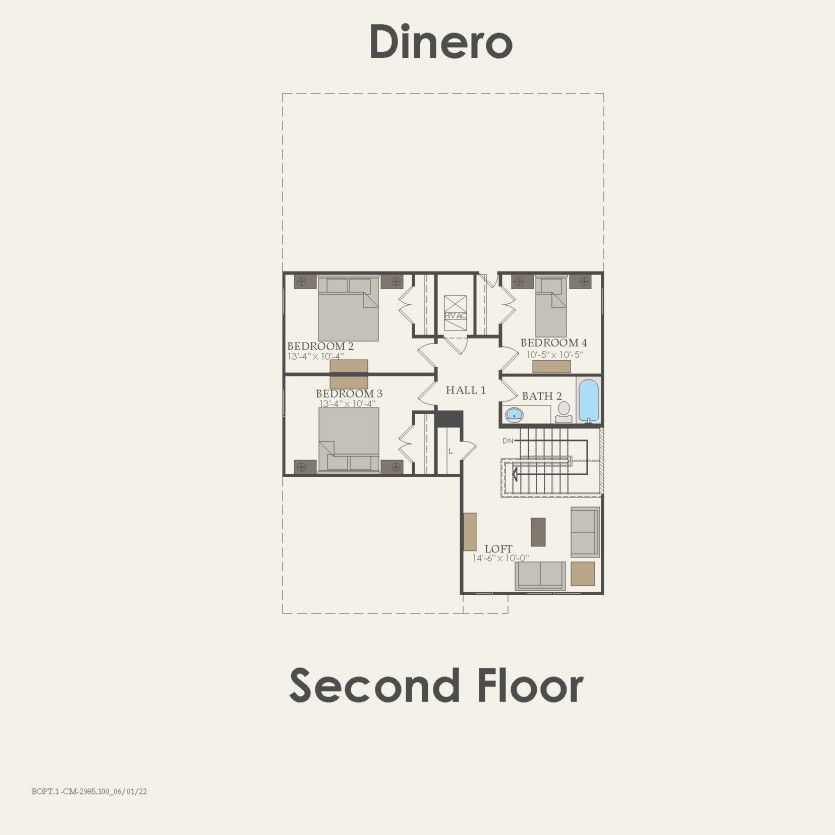 Second Floor 4 br / 2.5 ba