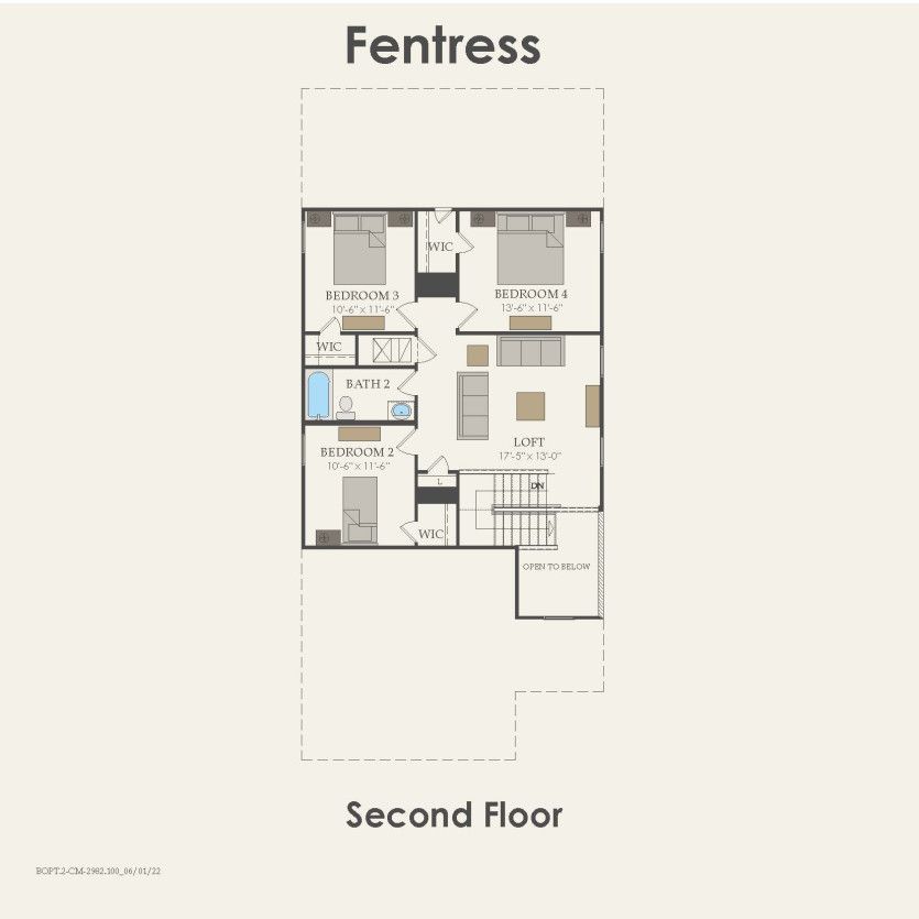 Second Floor 4 br / 2.5 ba