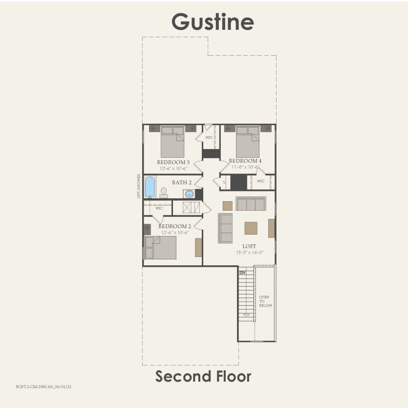 Second Floor 5 br / 3 ba