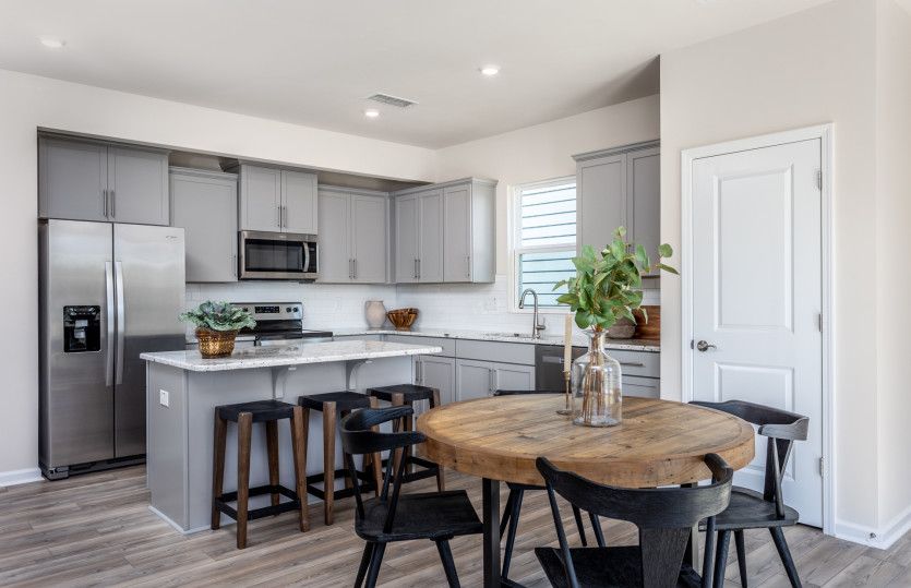 Kitchen & Cafe are seamlessly Connected - Perfect for Hosting - Model Representation
