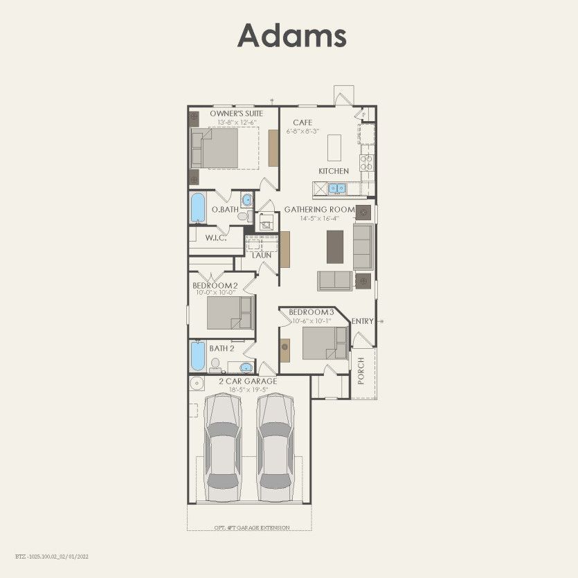 First Floor 3 br / 2 ba