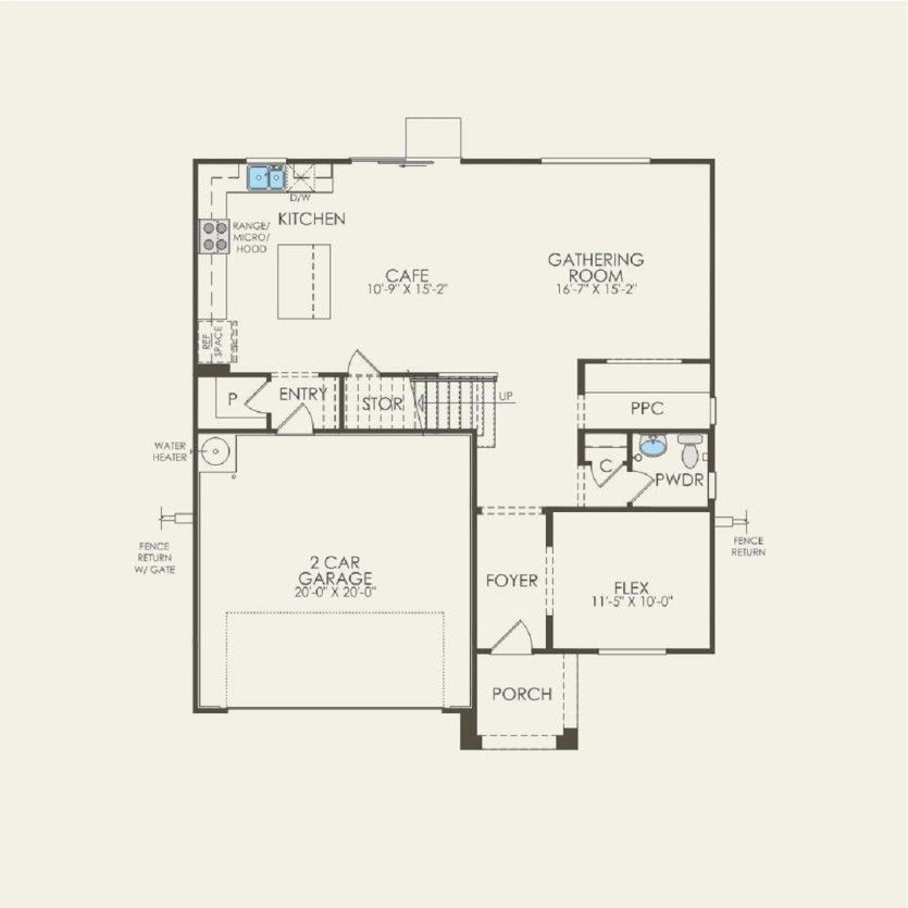 First Floor 5 br / 2.5 ba
