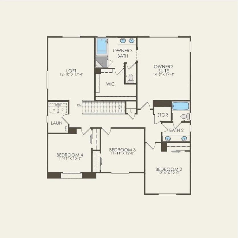 Second Floor 5 br / 3 ba