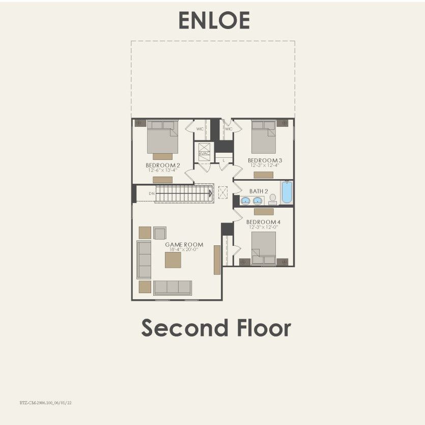 Second Floor 5 br / 3 ba