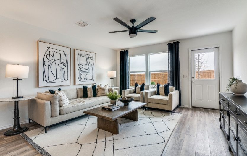 Spacious gathering room * model representation