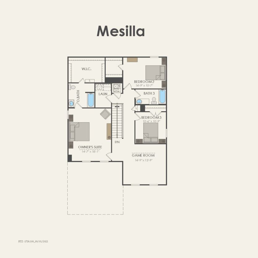 Second Floor 4 br / 3 ba