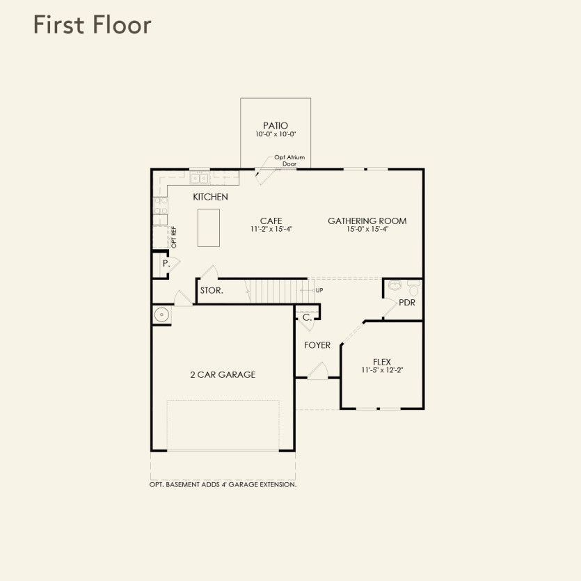 First Floor 4 br / 2 ba