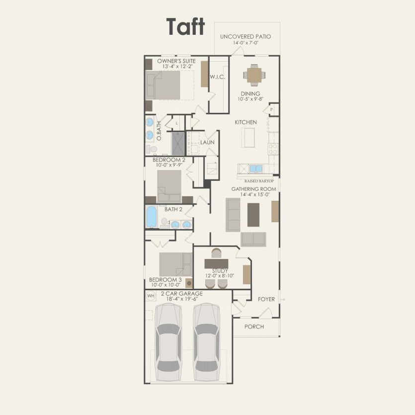 First Floor 3 br / 2 ba