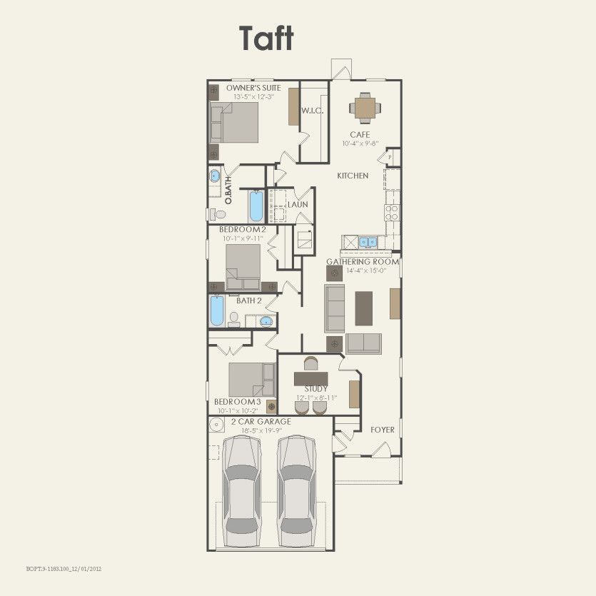 First Floor 3 br / 2 ba