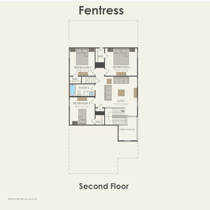 Second Floor 4 br / 2.5 ba