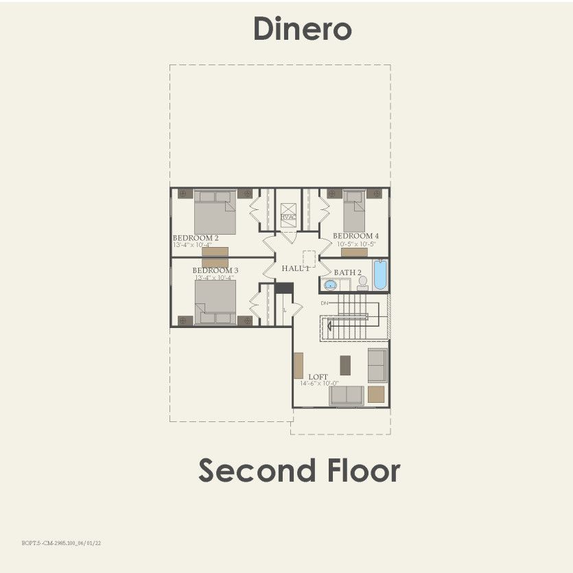 Second Floor 4 br / 2 ba