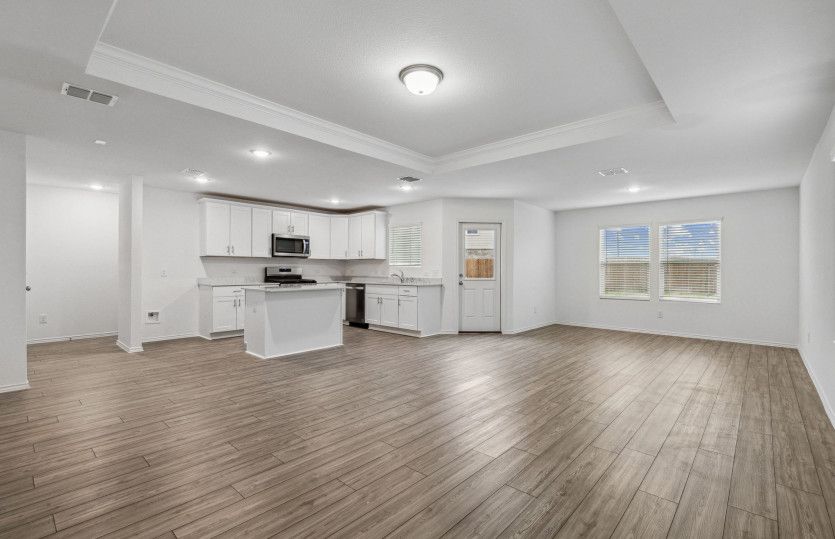 Open concept throughout living areas