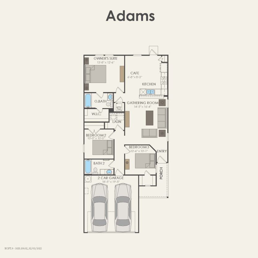 First Floor 3 br / 2 ba