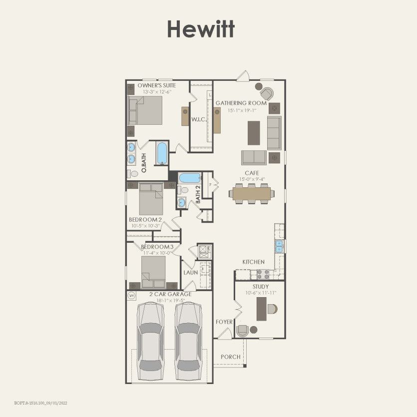 First Floor 3 br / 2 ba