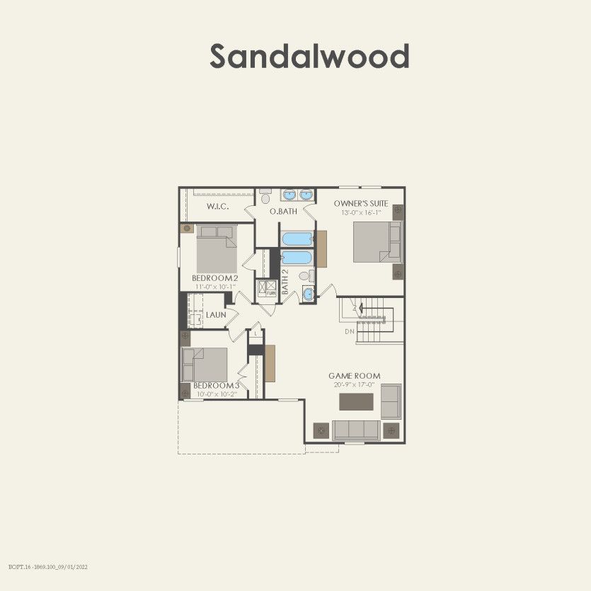 Second Floor 3 br / 2.5 ba