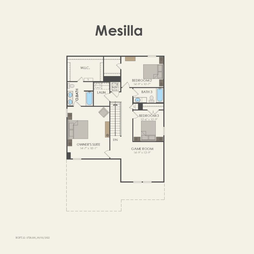 Second Floor 4 br / 3 ba