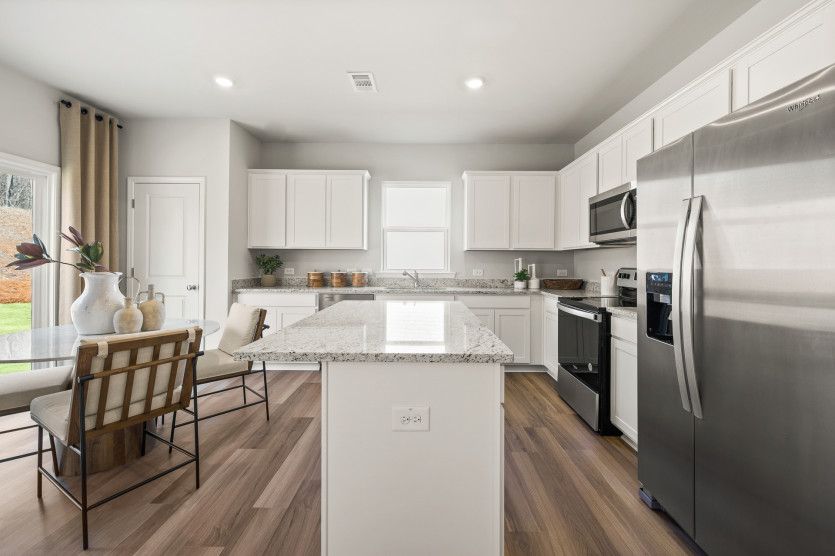 The Raven kitchen has a bright and airy design that boasts a harmonious blend of functionality and s