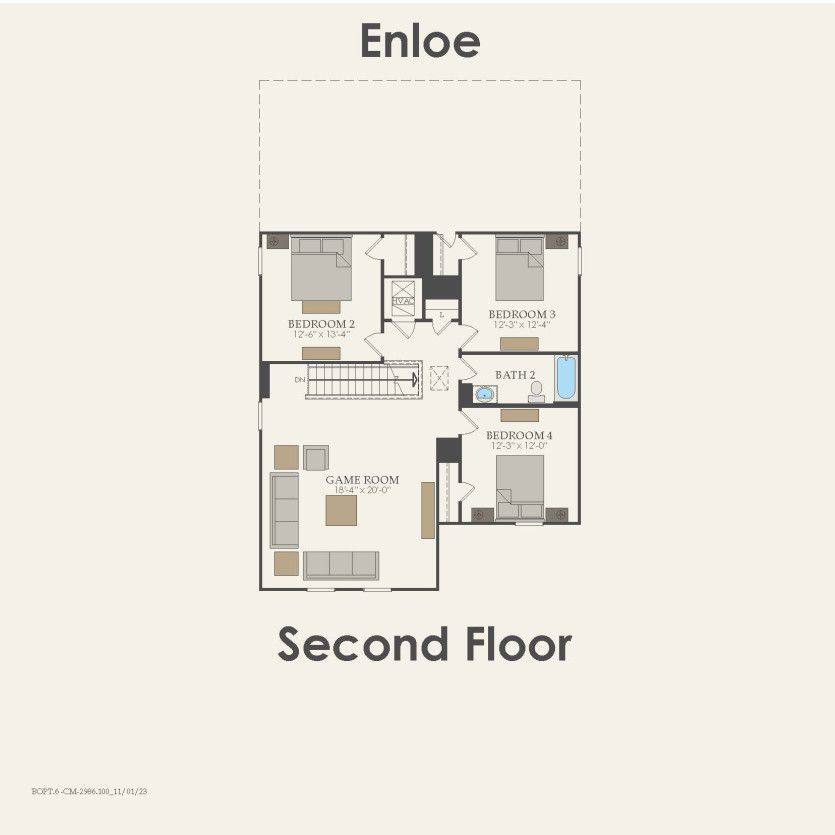 Second Floor 5 br / 3 ba