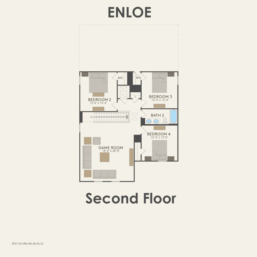 Second Floor 5 br / 3 ba