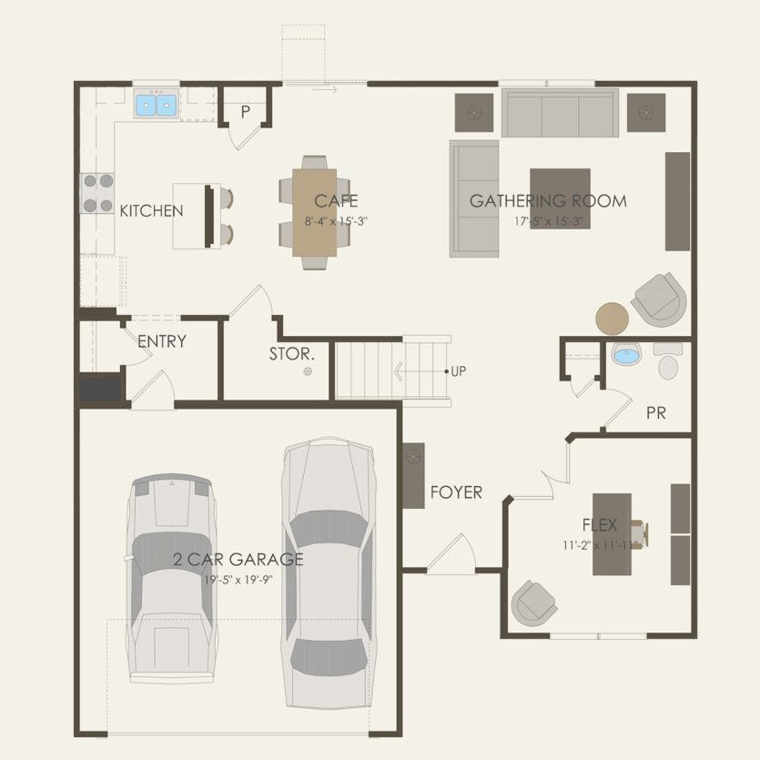 First Floor 4 br / 2.5 ba