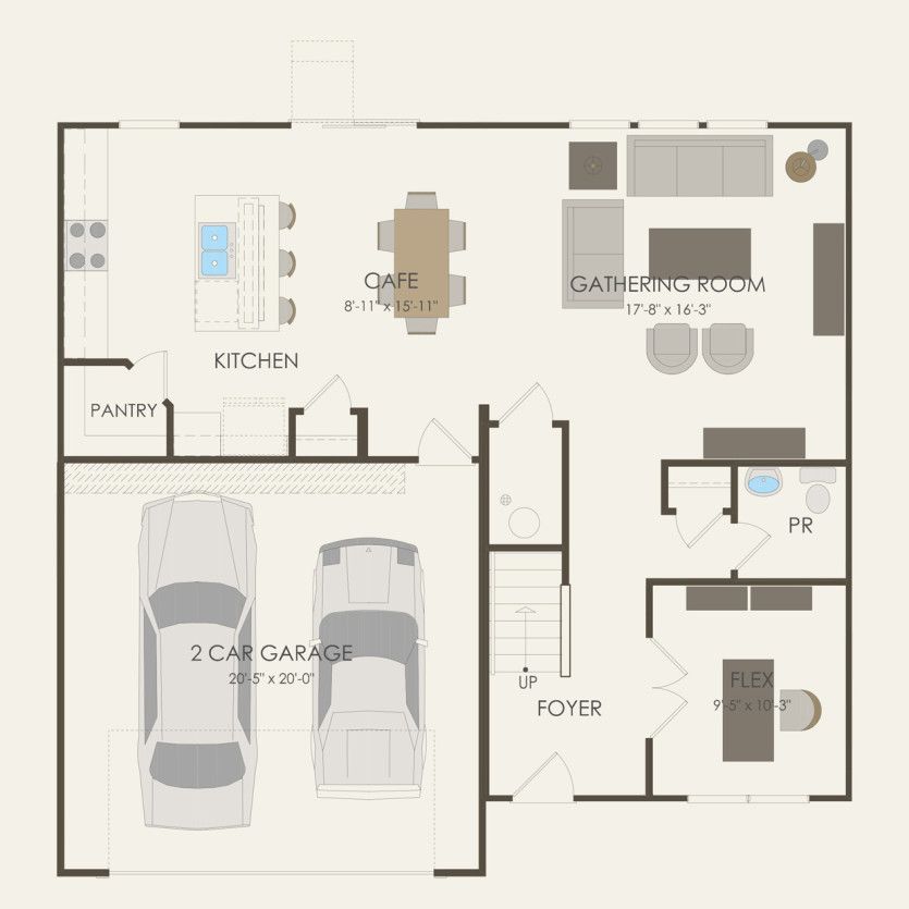 First Floor 3 br / 2.5 ba