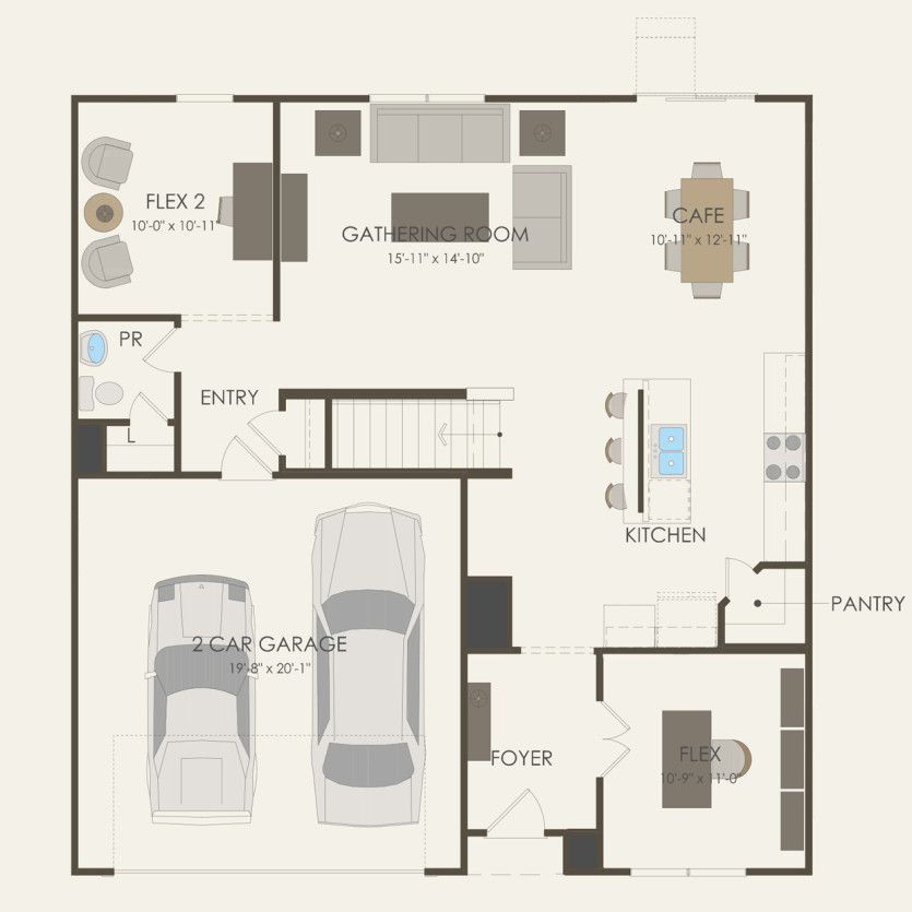 First Floor 4 br / 2.5 ba