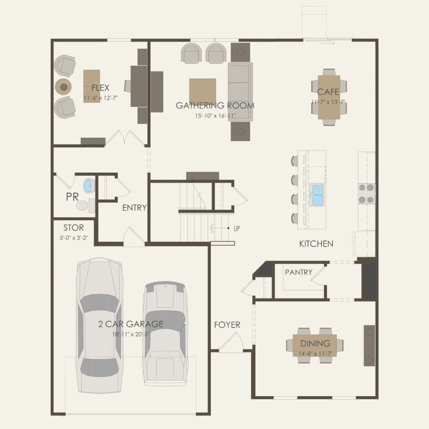 First Floor 4 br / 2.5 ba