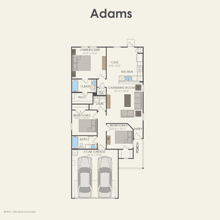 First Floor 3 br / 2 ba